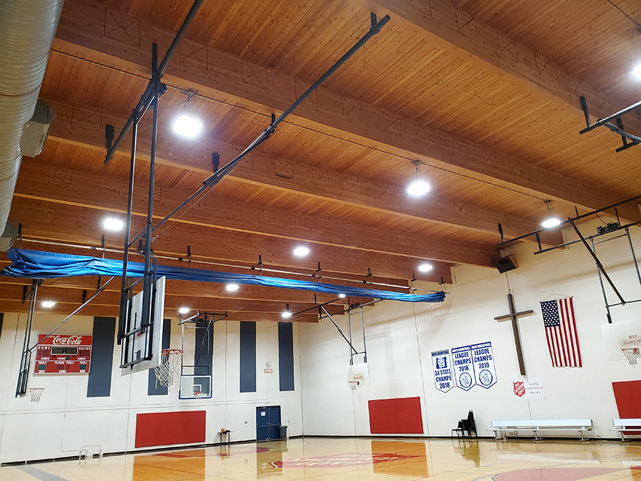 gym after lighting upgrade